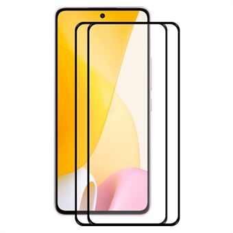 ENKAY HAT PRINCE 2PCS / Set For Xiaomi 12 Lite 5G Ultra Clear Screen Protector 0.26mm 9H 2.5D Arc Edge Full Covering Full Glue Anti-explosion Tempered Glass Film