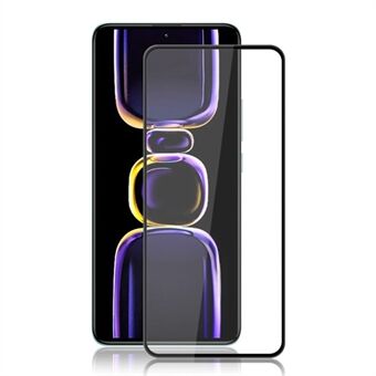 MOCOLO For Xiaomi Redmi K60E 5G Tempered Glass Film Secondary Hardening Silk Printing Full Screen Protector - Black