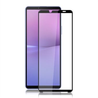 MOCOLO For Sony Xperia 10 V Phone Full Screen Protector Secondary Hardening Silk Printing Tempered Glass Film - Black