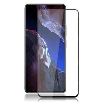 MOCOLO Screen Protector for Xiaomi Poco F5 Pro 5G / Redmi K60 5G / K60 Pro 5G , Full Cover Silk Printing Tempered Glass Film - Black