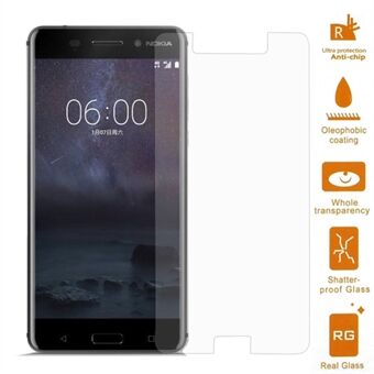 For Nokia 6 Mobile Phone Tempered Glass Screen Protector 0.3mm (Arc Edge)