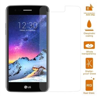 For LG K8 (2017) Mobile Tempered Glass Screen Protector Film 0.3mm (Arc Edge)