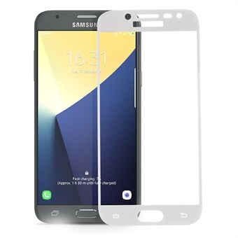 For Samsung Galaxy J5 (2017) EU Version Silk Print Full Cover Tempered Glass Screen Film
