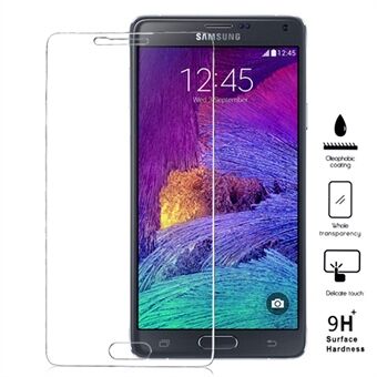 0.25mm 9H Anti-explosion Tempered Glass Screen Guard Film Arc Edge for Samsung Galaxy Note 4 N910