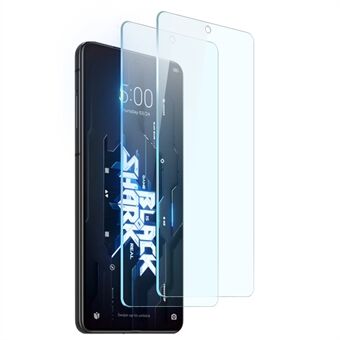 NORTHJO 2Pcs/Set for Xiaomi Black Shark 5 Screen Protector Anti-fingerprint 0.3mm 2.5D Tempered Glass Film