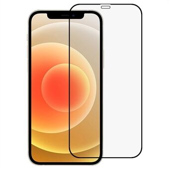 PDGD Scratch Proof 2.5D Tempered Glass Screen Protector for iPhone 12 6.1 inch HD Silk Printing Screen Film Full Glue Full Cover Tempered Glass Film