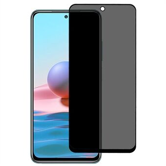 For Xiaomi Redmi Note 10 4G / 10S 4G Anti-spy Full Glue Full Screen Protector Silk Printing High Aluminium-silicon Glass Film