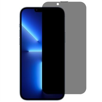 For iPhone 13 Pro Max 6.7 inch Privacy Screen Protector Full Cover Full Glue High Aluminum-silicon Glass Film with Dust-proof Speaker Shield