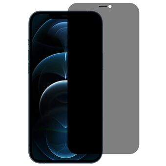 For iPhone 12 Pro Max 6.7 inch Privacy Screen Protector High Aluminum-silicon Glass Full Cover Full Glue Easy Installation Film with Dust-proof Speaker Shield