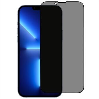 Anti-spy Tempered Glass Full Screen Protector for iPhone 14 6.1 inch, Bright Silk Printing Edge Full Glue Matte Screen Film