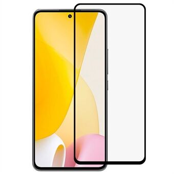 For Xiaomi 12 Lite 5G 9D Tempered Glass Film, Complete Covering Silk Printing Side Glue Screen Protector