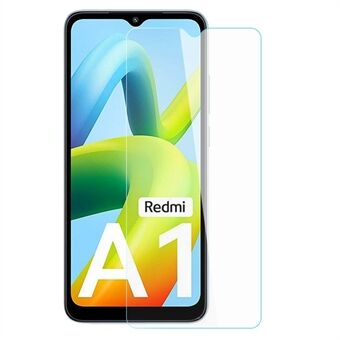 AMORUS For Redmi A1 4G High Aluminum-silicon Glass 9H Hardness Screen Protector 2.5D Arc Edge Anti-scratch Protective Film
