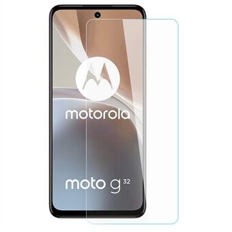 AMORUS For Motorola Moto G32 4G High Aluminum-silicon Glass Screen Protector Ultra Clear 2.5D Arc Edge 9H Anti-explosion Film
