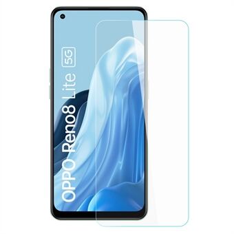 AMORUS For Oppo Reno8 Lite 5G High Aluminum-silicon Glass Screen Protector 2.5D Arc Edge Phone Front Screen Anti-scratch Film