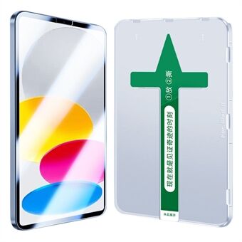 For iPad Pro 11 (2018) / (2020) / (2021) / (2022) Crystal Clear Tempered Glass Film Shatter-proof Full Screen Protector with Plastic Injection Installation Tool