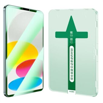 For iPad Pro 11 (2018)(2020)(2021)(2022) Anti-green-ray Tempered Glass Anti-fingerprint Full Screen Protector with Plastic Injection Installation Tool
