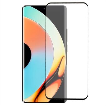Side Glue Tempered Glass Film for Realme 10 Pro+ 5G, Scratch Resistant Complete Covering HD 3D Curved Screen Protector