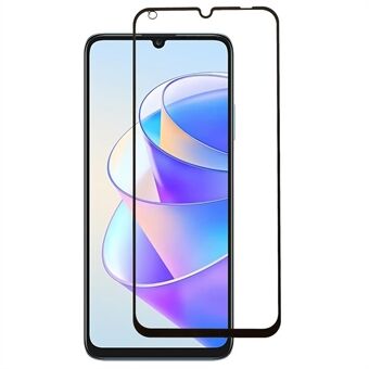 For Honor X7a 5G Tempered Glass Film Full Covering Silk Printing Full Glue Ultra Clear Phone Screen Protector