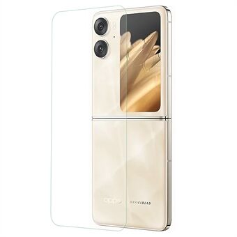 For Oppo Find N2 Flip 5G Back Screen Protector Crystal Clear 0.3mm Arc Edge Tempered Glass Film