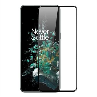 NORTHJO A+ For OnePlus 10T 5G / Ace Pro 5G Silk Printing Screen Protector Full Glue High Aluminum-silicon Glass Film - Black