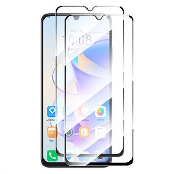 ENKAY HAT PRINCE 2Pcs for Honor X7a 4G Full Screen Protector 0.26mm 9H 2.5D Full Glue Anti-explosion Tempered Glass Film