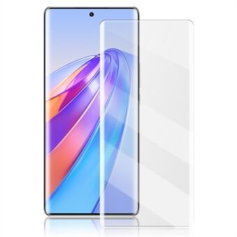 AMORUS for Honor X40 5G / X9a 5G / Magic5 Lite 5G UV Liquid Full Screen Protector Full Glue 3D Curved HD Clear Tempered Glass Film
