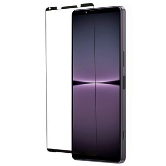 Screen Protector for Sony Xperia 1 V , High Transparency Full Glue Silk Printing Tempered Glass Film