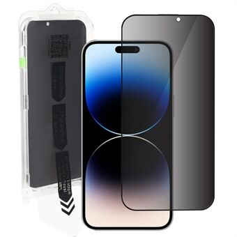 RURIHAI Anti-spy Screen Protector for iPhone 14 Pro , Anti-static High Aluminium-silicon Glass Full Glue Film