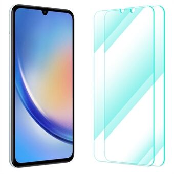 ENKAY HAT PRINCE 2Pcs for Samsung Galaxy A34 5G Phone Screen Protector 0.26mm 9H 2.5D High Aluminium-silicon Glass Film
