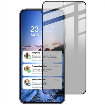 IMAK For Samsung Galaxy S23 / S22 5G Tempered Glass Screen Film Anti-Spy Phone Screen Protector (Fingerprint Unlock Version)