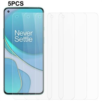 5Pcs / Pack for OnePlus 8T Screen Protector Anti-Scratch HD Clear 0.3mm 2.5D Tempered Glass Film