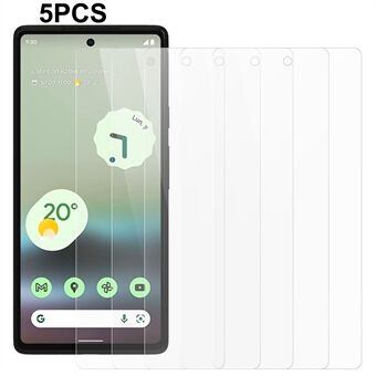 5Pcs / Pack Tempered Glass Screen Protector for Google Pixel 6a , 2.5D 0.3mm Anti-Fingerprint Shield Film