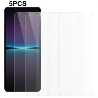5Pcs / Pack Phone Screen Protector for Sony Xperia 1 IV 5G , 2.5D 0.3mm Tempered Glass Shield Clear Film