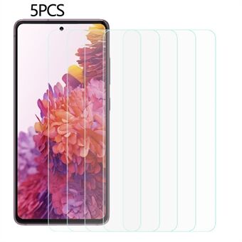 5PCS For Samsung Galaxy S20 FE 5G / S20 FE / S20 FE 2022 / S20 Lite 0.3mm 2.5D Arc Tempered Glass Screen Film