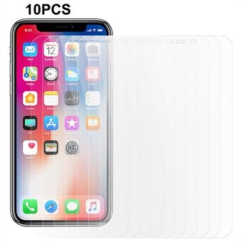 10Pcs / Set Tempered Glass Film for iPhone X / XS , 0.3mm 2.5D Shatter-proof Phone Screen Protector