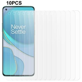 10Pcs / Set For OnePlus 8T Screen Protector 0.3mm 2.5D Tempered Glass HD Clear Anti-scratch Phone Screen Film