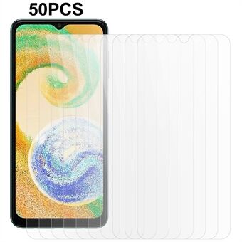 50Pcs / Set For Samsung Galaxy A04s 4G (164.7 x 76.7 x 9.1 mm) HD Tempered Glass Screen Film 0.3mm 2.5D Arc Edge Phone Screen Protector