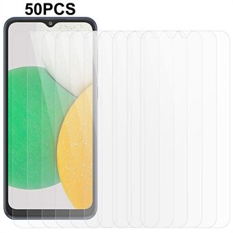 50Pcs / Set For Samsung Galaxy A03 Core Tempered Glass Protective Film 0.3mm 2.5D Arc Edge HD Phone Screen Protector