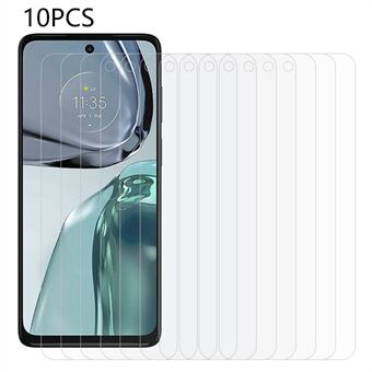 10Pcs / Set Phone Screen Protector for Motorola Moto G62 5G , 0.3mm 2.5D Tempered Glass Protective Film