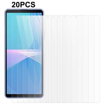 20PCS For Sony Xperia 10 III 5G / 10 III Lite Shockproof Tempered Glass Screen Protector 2.5D 0.3mm Screen Film