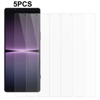 5PCS 0.3mm Anti-Scratch Screen Film for Sony Xperia 1 V 2.5D Tempered Glass Screen Protector