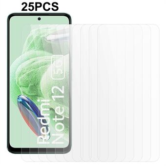 25Pcs For Xiaomi Redmi Note 12 5G (China) / (India) / (Global) / Poco X5 5G Phone Screen Protector Tempered Glass Film