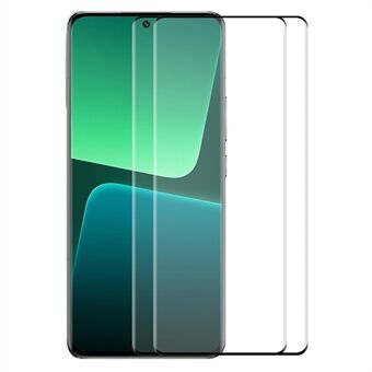 ENKAY HAT PRINCE 2PCS Full Screen Protector for Xiaomi 13 Ultra / 13 Pro 5G 3D Curved Side Glue Tempered Glass Film