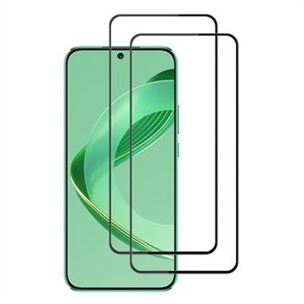 AMORUS 2Pcs For Huawei nova 11 Tempered Glass Screen Protector Full Cover Full Glue Silk Printing Film - Black