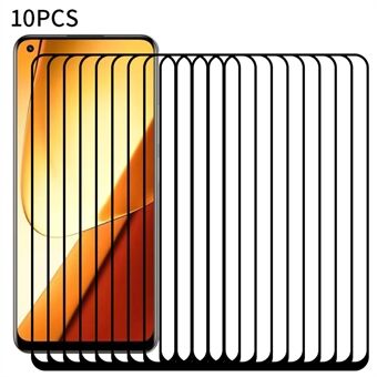 RURIHAI 10Pcs For Realme 11 5G 0.26mm Screen Protector 2.5D High Aluminum-silicon Glass Secondary Hardening Film