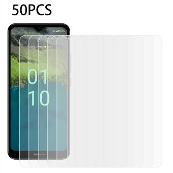 50PCS Phone Screen Film for Nokia C110 , Anti-Dust 2.5D Arc Edge Tempered Glass 0.3mm Thin Screen Protector