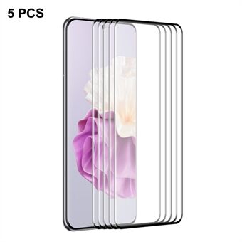 ENKAY HAT PRINCE 5PCS For Huawei P60 / P60 Pro / P60 Art 9H Full Screen Protector 0.26mm 3D Curved Edge Tempered Glass Full Glue Film