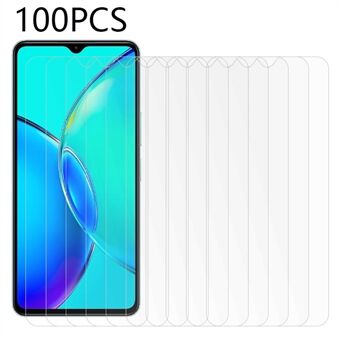 100PCS For vivo Y35+ 5G Anti-Oil Screen Protector HD Clear Super Thin Tempered Glass Film Covering Guard