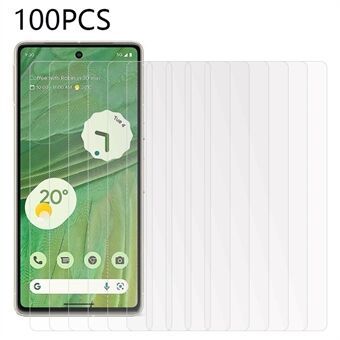 100Pcs For Google Pixel 7 5G Tempered Glass Phone Screen Protector Ultra Clear Scratch-resistant Film