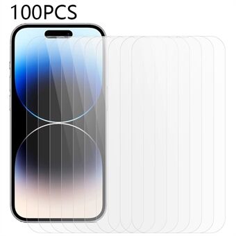 100PCS For iPhone 15 Pro Max Tempered Glass Screen Film High Definition Phone Screen Protector